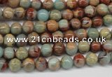 CNS61 15.5 inches 6mm round natural serpentine jasper beads