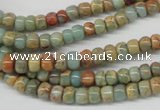 CNS71 15.5 inches 4*6mm rondelle natural serpentine jasper beads