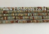 CNS712 15.5 inches 2*4mm rondelle serpentine jasper beads wholesale