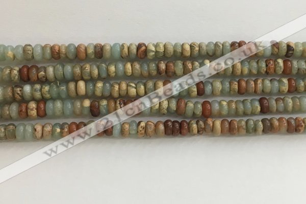 CNS712 15.5 inches 2*4mm rondelle serpentine jasper beads wholesale