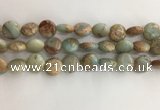 CNS721 15.5 inches 12mm flat round serpentine jasper beads wholesale