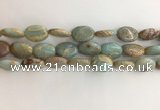 CNS725 15.5 inches 12*16mm oval serpentine jasper beads wholesale