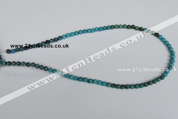 CNT01 16 inches 5mm round natural turquoise beads wholesale