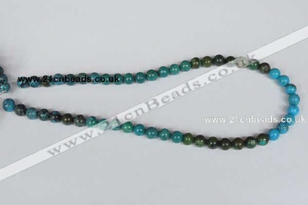 CNT03 16 inches 8mm round natural turquoise beads wholesale