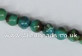 CNT04 16 inches natural turquoise 8mm round beads wholesale