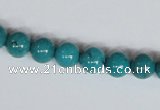 CNT07 16 inches 8mm round natural turquoise beads wholesale