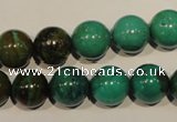 CNT107 15.5 inches 12mm round natural turquoise beads wholesale