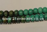 CNT112 15.5 inches 5*8mm rondelle natural turquoise beads wholesale