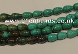 CNT115 15.5 inches 4*6mm teardrop natural turquoise beads wholesale