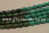 CNT116 15.5 inches 4*6mm rice natural turquoise beads wholesale