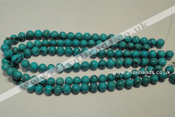 CNT148 15.5 inches 10mm round natural turquoise beads wholesale