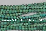 CNT201 15.5 inches 3mm round natural turquoise beads wholesale