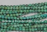 CNT201 15.5 inches 3mm round natural turquoise beads wholesale