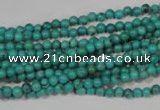 CNT202 15.5 inches 3mm round natural turquoise beads wholesale