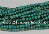 CNT203 15.5 inches 3mm round natural turquoise beads wholesale