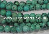 CNT206 15.5 inches 6mm round natural turquoise beads wholesale