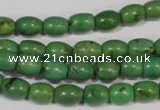 CNT214 15.5 inches 6*8mm drum natural turquoise beads wholesale