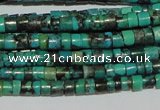 CNT217 15.5 inches 2.5*3mm heishi natural turquoise beads wholesale