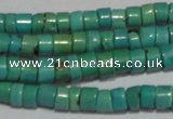 CNT218 15.5 inches 3.5*4.5mm heishi natural turquoise beads wholesale