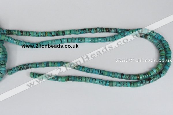 CNT22 16 inches 3-6mm heishi natural turquoise beads wholesale