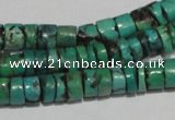 CNT220 15.5 inches 3*7mm – 5*9mm heishi natural turquoise beads