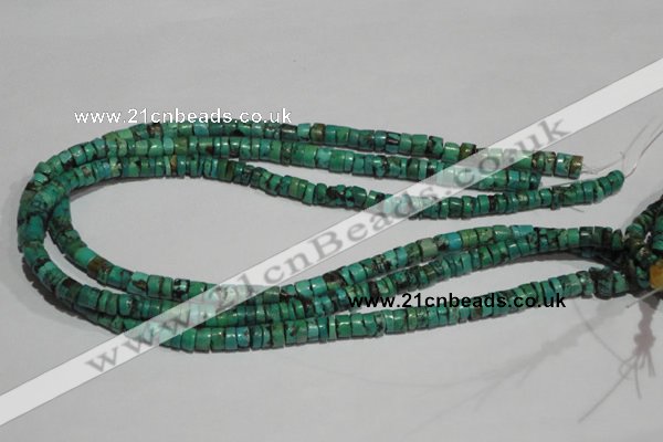 CNT220 15.5 inches 3*7mm – 5*9mm heishi natural turquoise beads