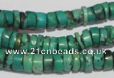 CNT221 15.5 inches 3*8mm – 5*10mm heishi natural turquoise beads