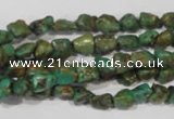 CNT242 15.5 inches 5*6mm - 6*10mm nuggets natural turquoise beads