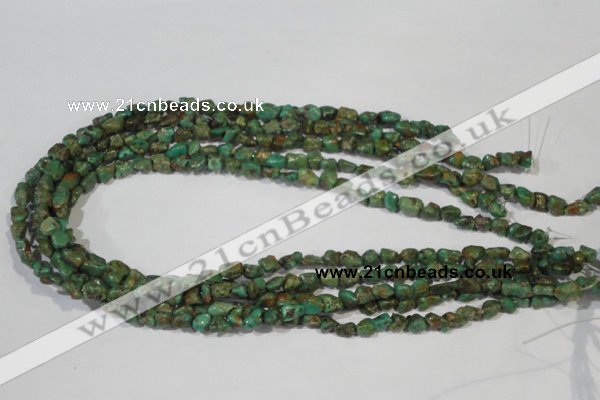 CNT242 15.5 inches 5*6mm - 6*10mm nuggets natural turquoise beads