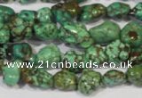 CNT243 15.5 inches 8*10mm - 10*14mm nuggets natural turquoise beads