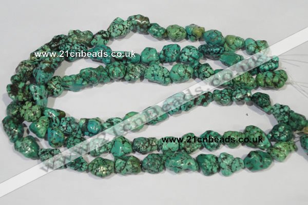 CNT248 15.5 inches 12*14mm - 15*18mm nuggets natural turquoise beads