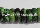 CNT250 15.5 inches 8*24mm rondelle natural turquoise beads wholesale