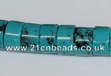 CNT26 16 inches 9*14mm wheel natural turquoise beads wholesale