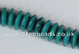 CNT27 16 inches 6*15mm rondelle natural turquoise beads wholesale