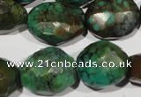 CNT275 13*18mm - 18*23mm faceted nuggets natural turquoise beads