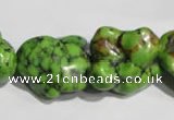 CNT282 15.5 inches 20*24mm - 25*28mm nuggets natural turquoise beads