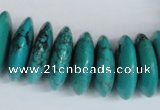 CNT29 16 inches 8*25mm rondelle natural turquoise beads wholesale