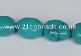 CNT34 16 inches 15*18mm nugget natural turquoise beads wholesale