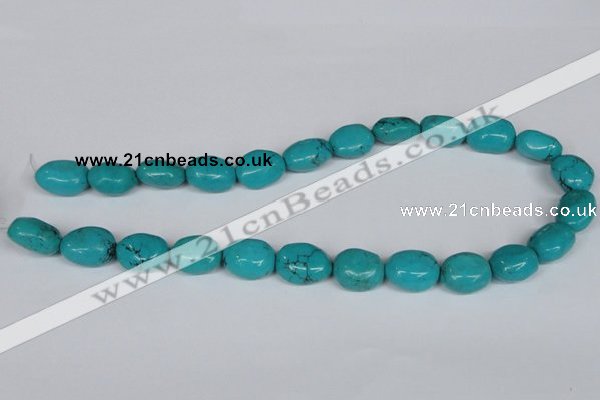 CNT34 16 inches 15*18mm nugget natural turquoise beads wholesale