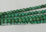 CNT350 15.5 inches 4mm round turquoise beads wholesale