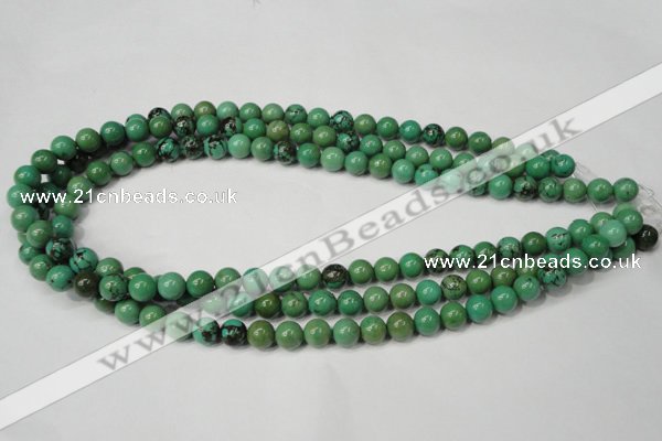 CNT352 15.5 inches 8mm round turquoise beads wholesale