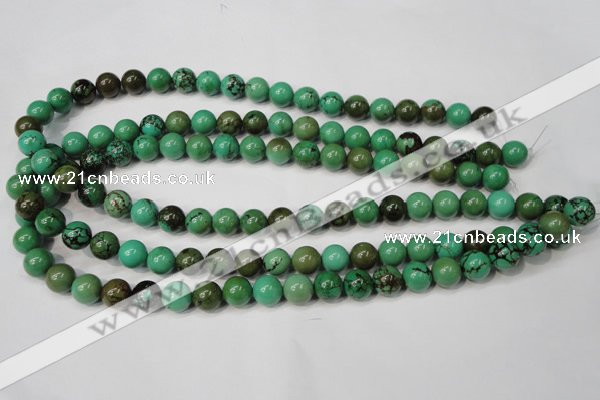 CNT353 15.5 inches 10mm round turquoise beads wholesale