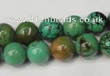 CNT354 15.5 inches 12mm round turquoise beads wholesale