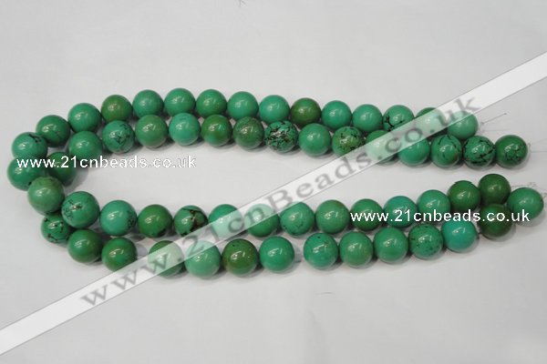 CNT355 15.5 inches 14mm round turquoise beads wholesale