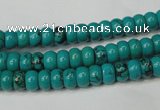 CNT360 15.5 inches 4*6mm rondelle turquoise beads wholesale