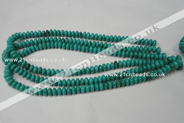 CNT361 15.5 inches 5*8mm rondelle turquoise beads wholesale