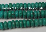 CNT363 15.5 inches 4*8mm rondelle turquoise beads wholesale