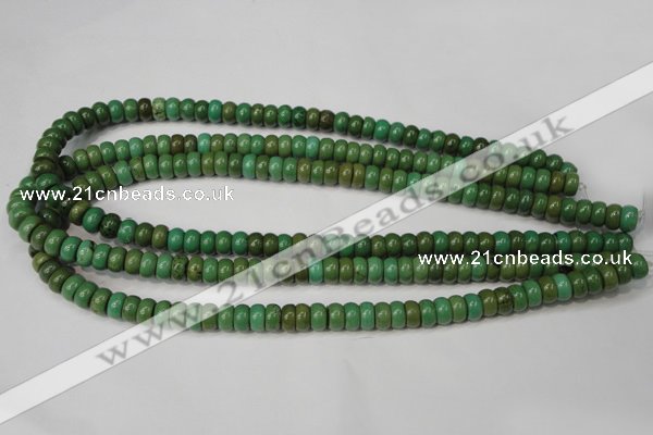 CNT365 15.5 inches 5*8mm rondelle turquoise beads wholesale