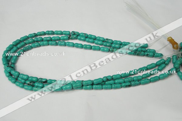 CNT372 15.5 inches 5*10mm bone turquoise beads wholesale