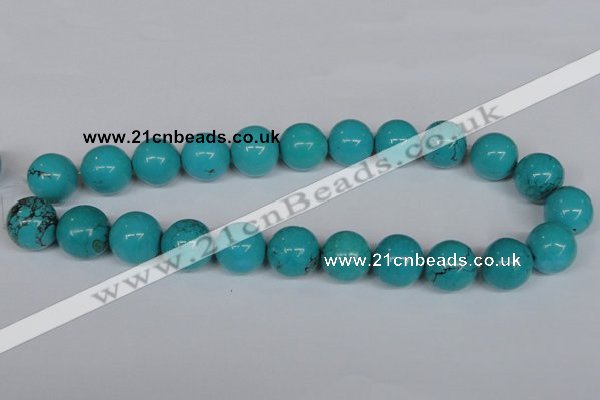 CNT38 16 inches 3mm round turquoise beads wholesale